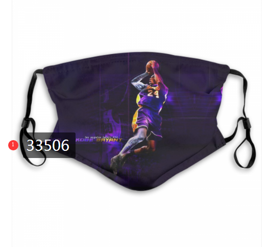 2021 NBA Los Angeles Lakers #24 kobe bryant 33506 Dust mask with filter